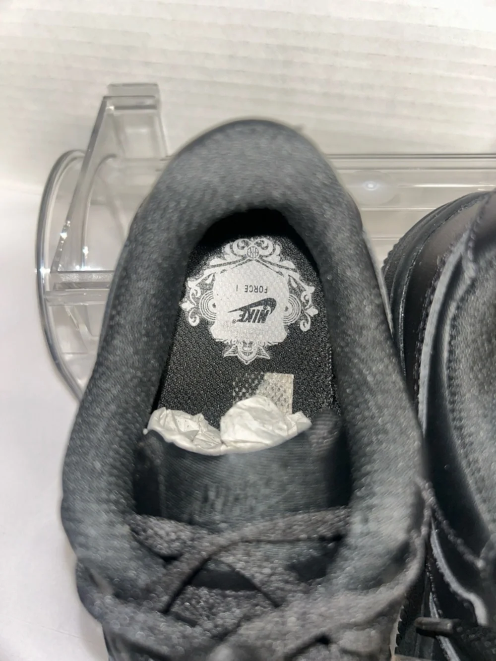 Nike Forcé 1 Kids Black Low-Top Sneakers